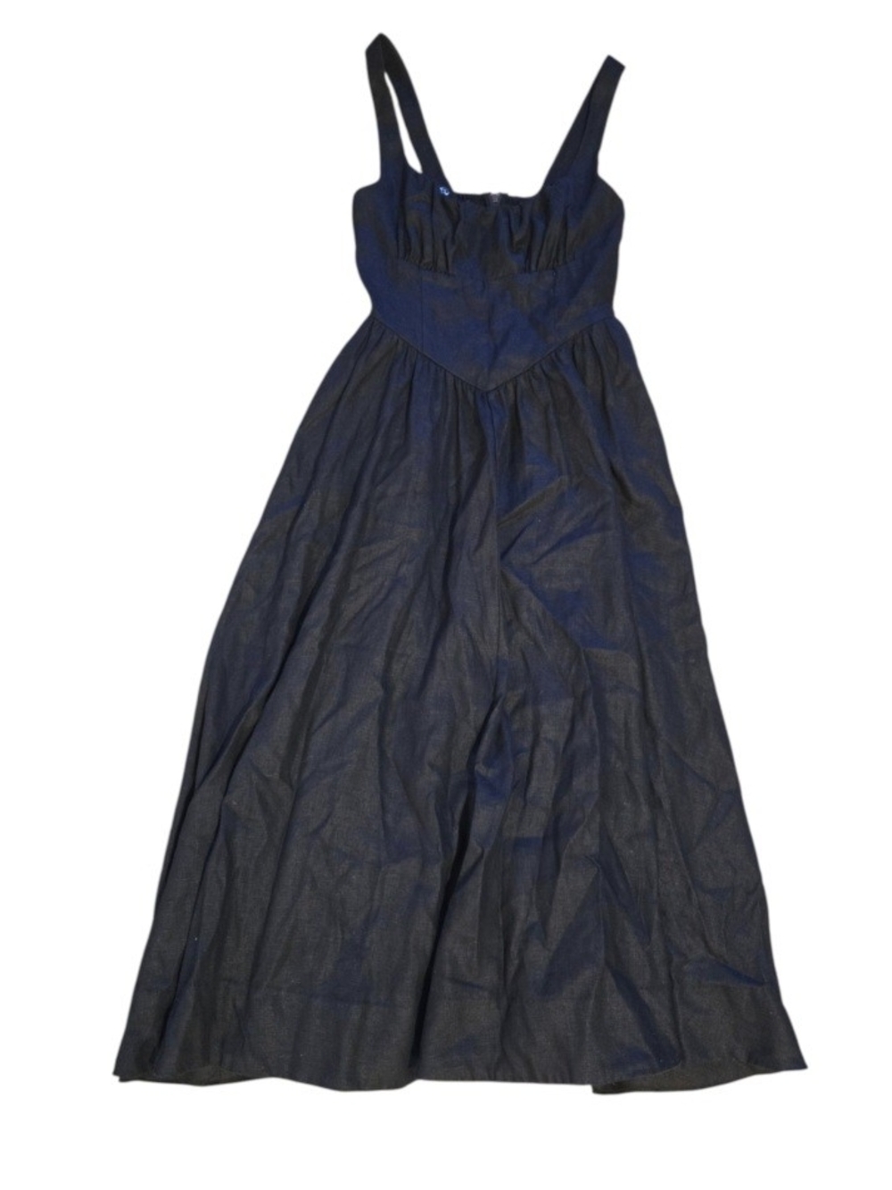 Reformation Black Linen Dress in size 6